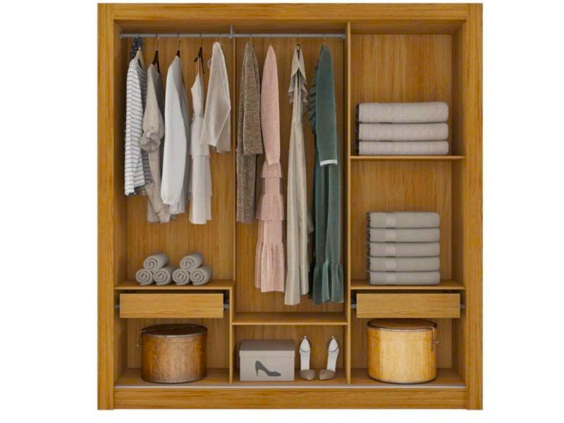 Tủ quần áo gỗ công nghiệp 1m6 TCN4