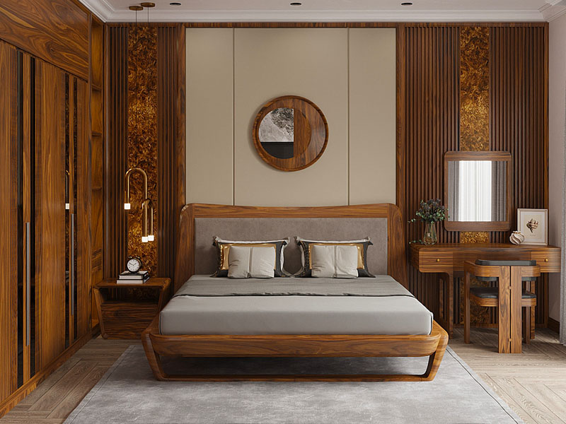 Bàn phấn gỗ tự nhiên BP8