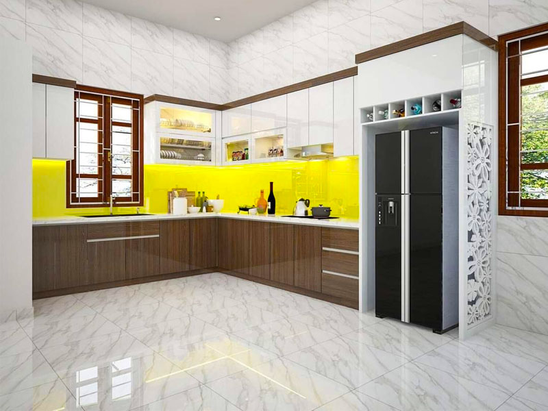 Bộ tủ bếp gỗ công nghiệp TB0025