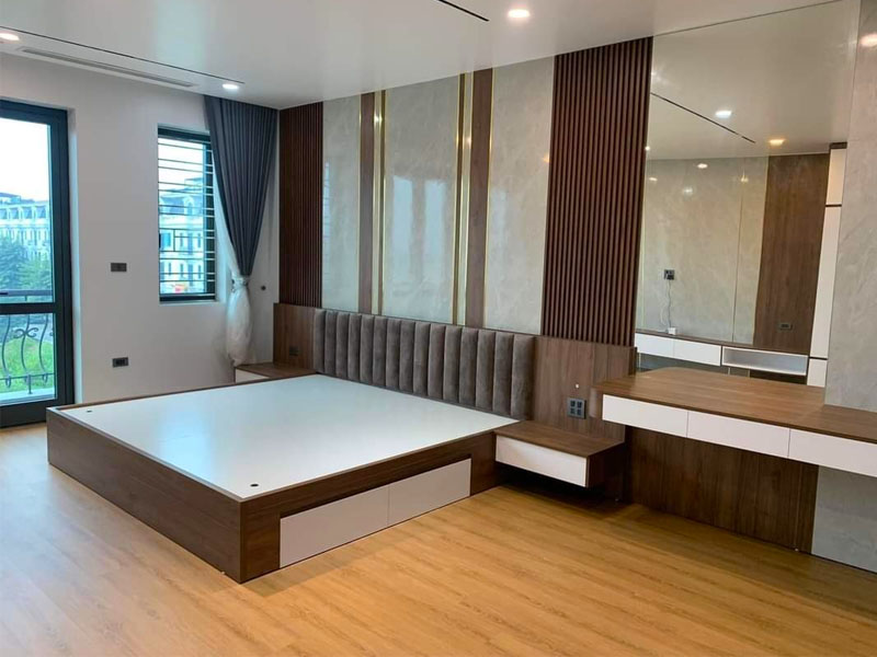 Giường gỗ ép công nghiệp GCN68