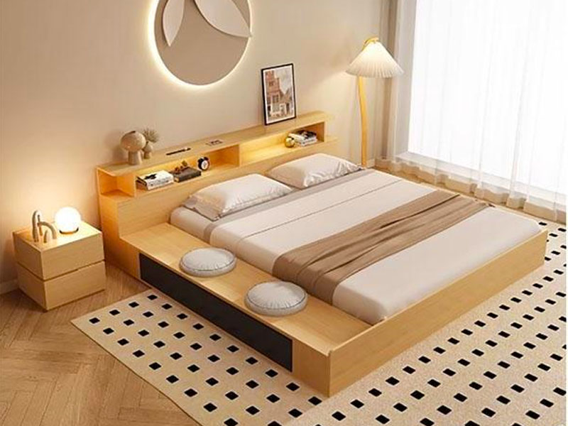 Giường kiểu nhật có ngăn kéo GCN40