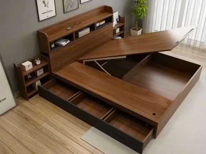 Giường ngủ bằng gỗ G0032