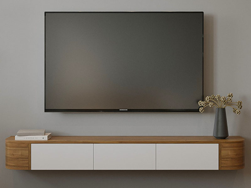 Kệ tivi treo tường bo góc KCN0023