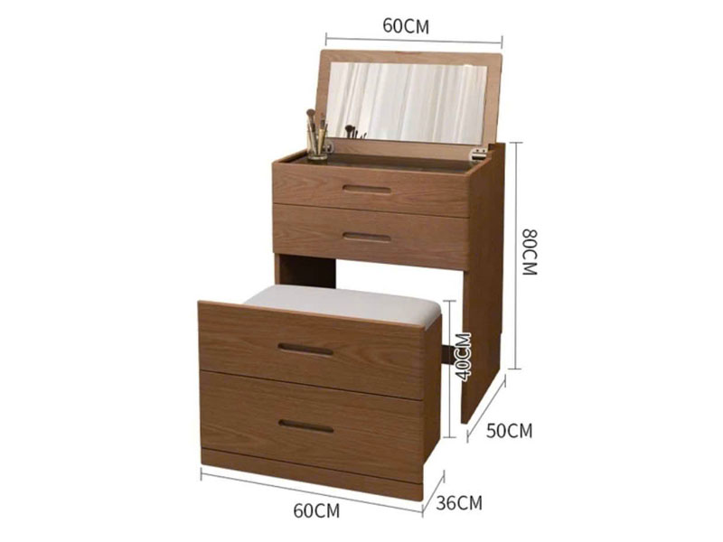 Kích thước bàn trang điểm gỗ công nghiệp BTD0018