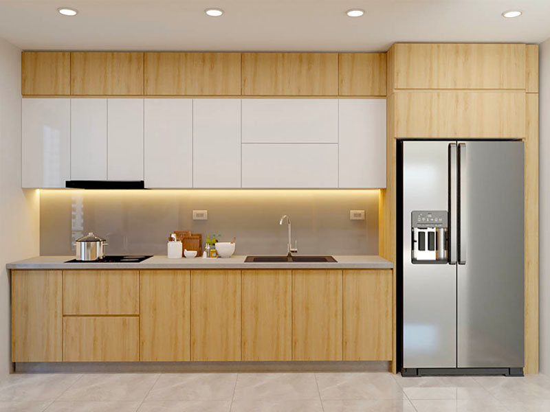 Mẫu tủ bếp công nghiệp TB0027