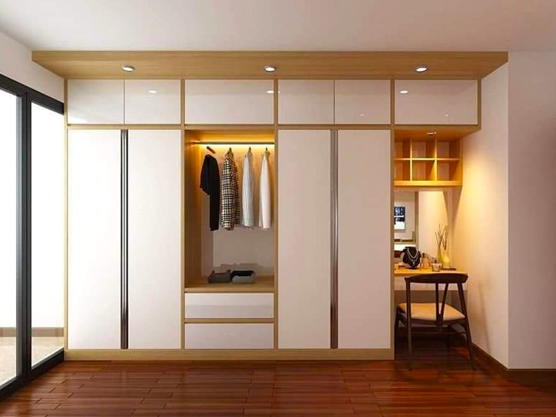 Mẫu tủ gỗ công nghiệp mdf TCN12