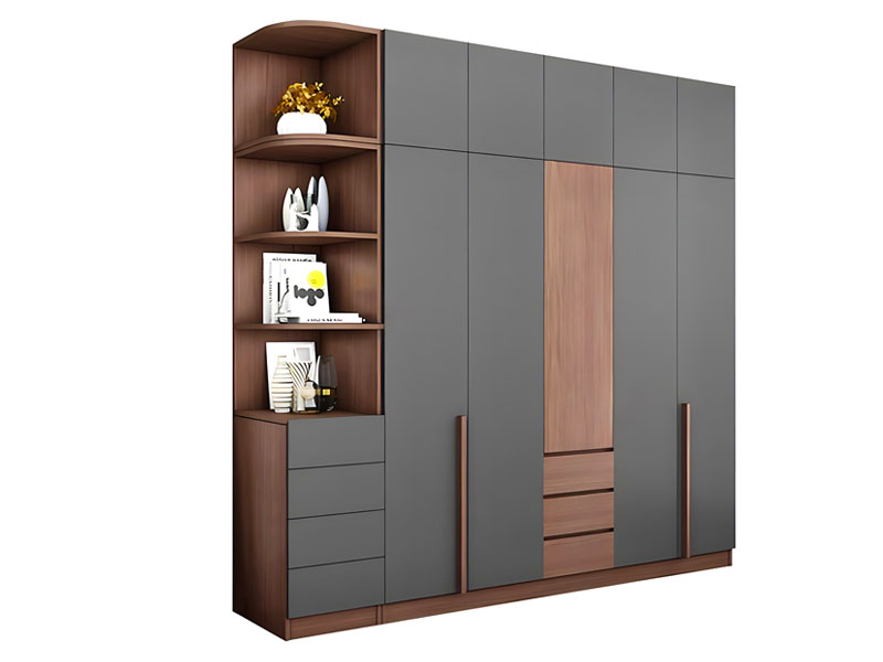 Mẫu tủ quần áo gỗ công nghiệp 5 cánh TCN15