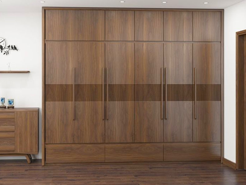 Mẫu tủ quần áo gỗ đẹp hiện đại TQA003