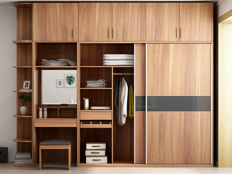 Mẫu tủ quần áo gỗ hiện đại TA0016