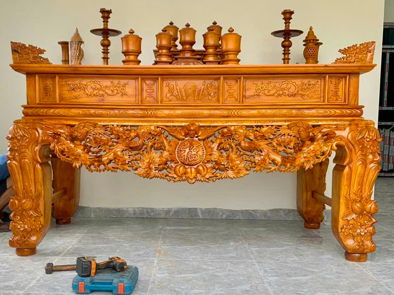 Sập thờ gỗ mít ST003