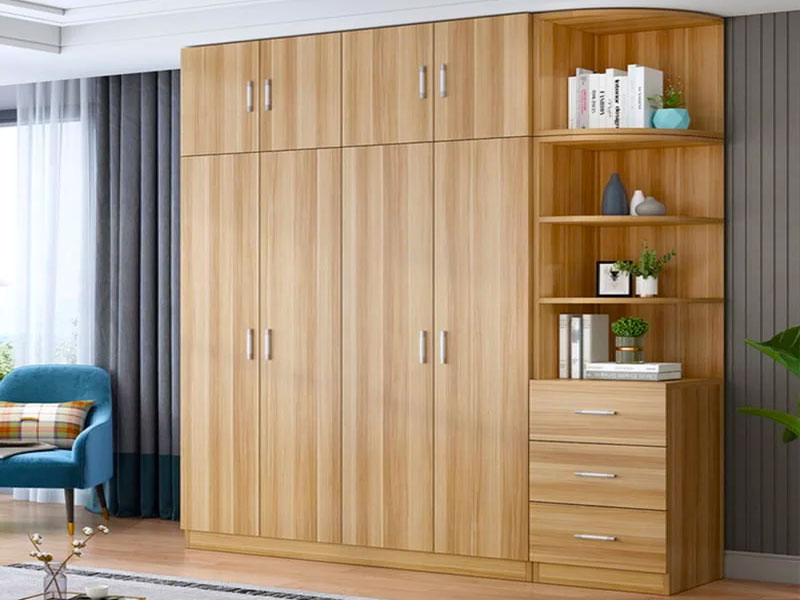 Tủ quần áo gỗ công nghiệp 4 cánh TA0029