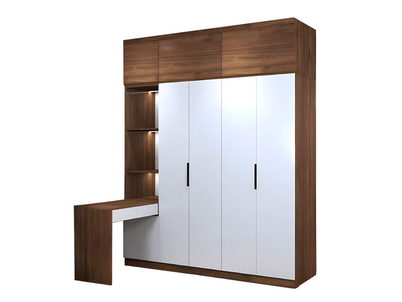 Tủ quần áo gỗ công nghiệp màu óc chó TCN36