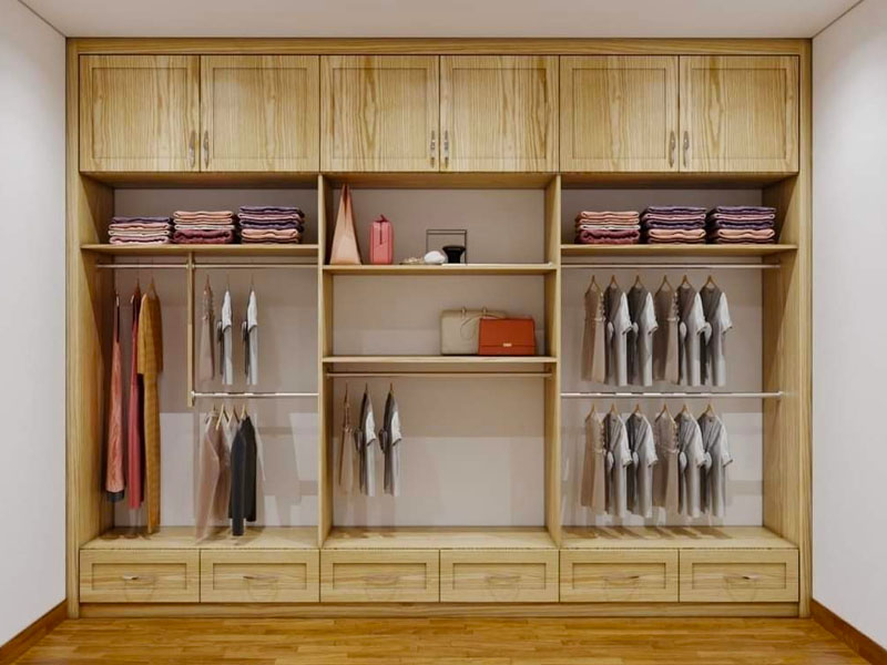 Tủ quần áo gỗ sồi TA0026