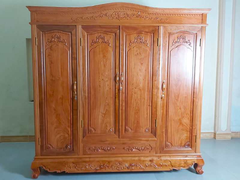 Tủ quần áo gỗ tự nhiên cao cấp TA0028