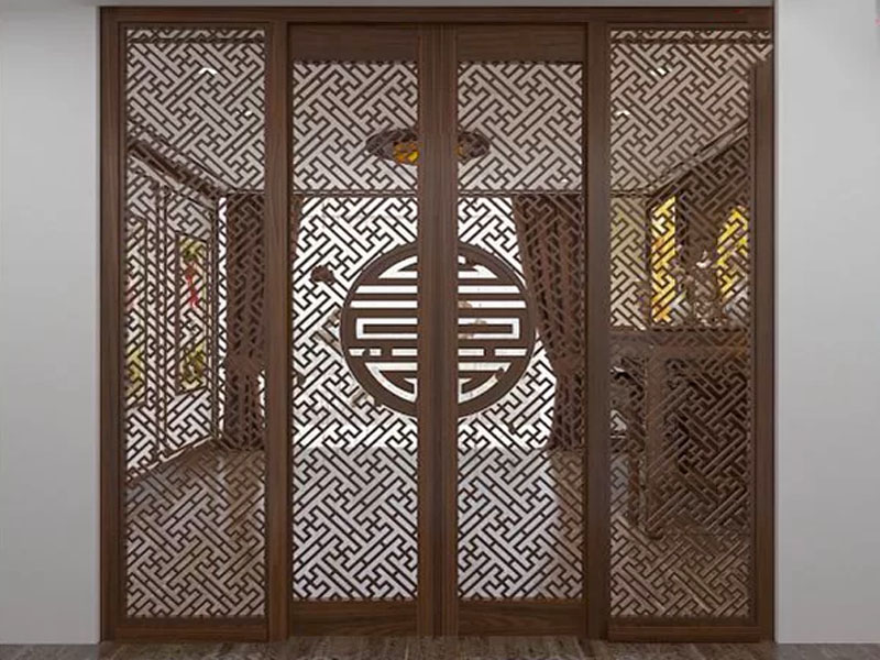 Vách ngăn phòng thờ với phòng khách VN002